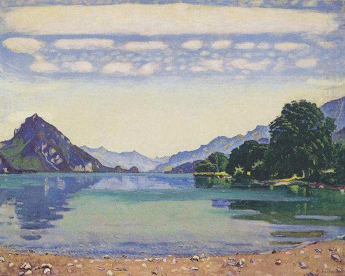 Der Thunersee von Lessigen aus, Ferdinand Hodler